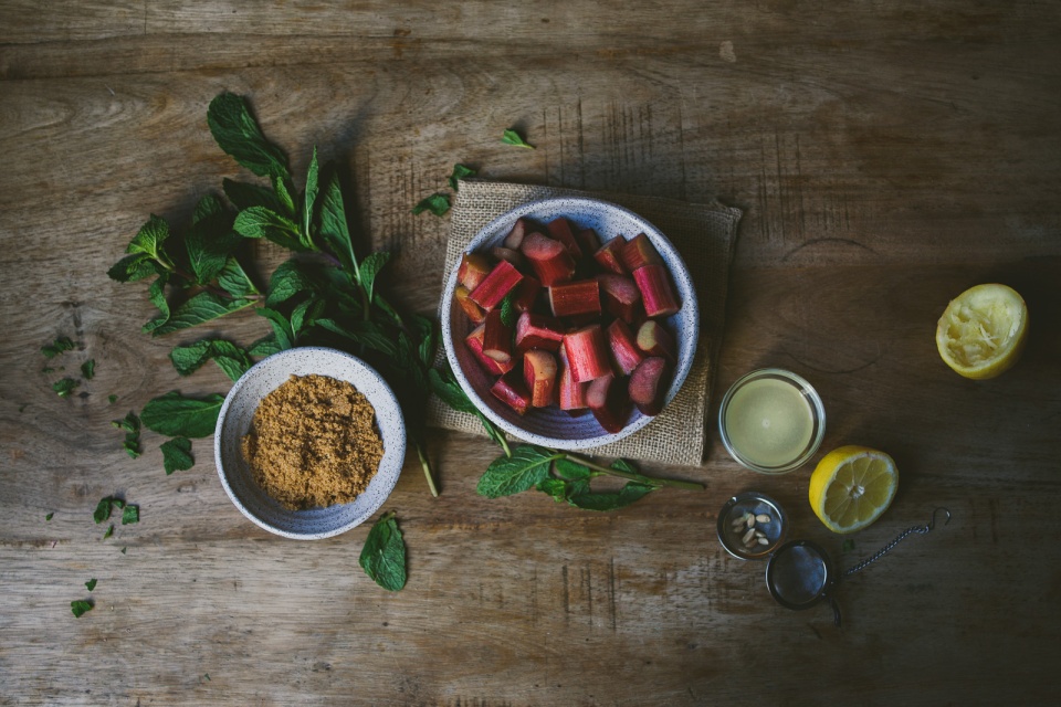 Rhubarb Rose Mint Jam | le jus d'orange-1